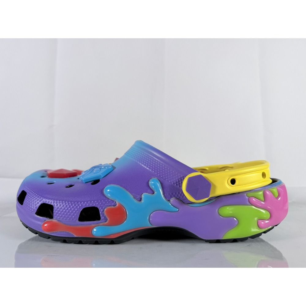 Crocs Gushers Classic Clog Men 11 Women 13 Colorful Jibbitz 211487-90H New - Picture 2 of 8